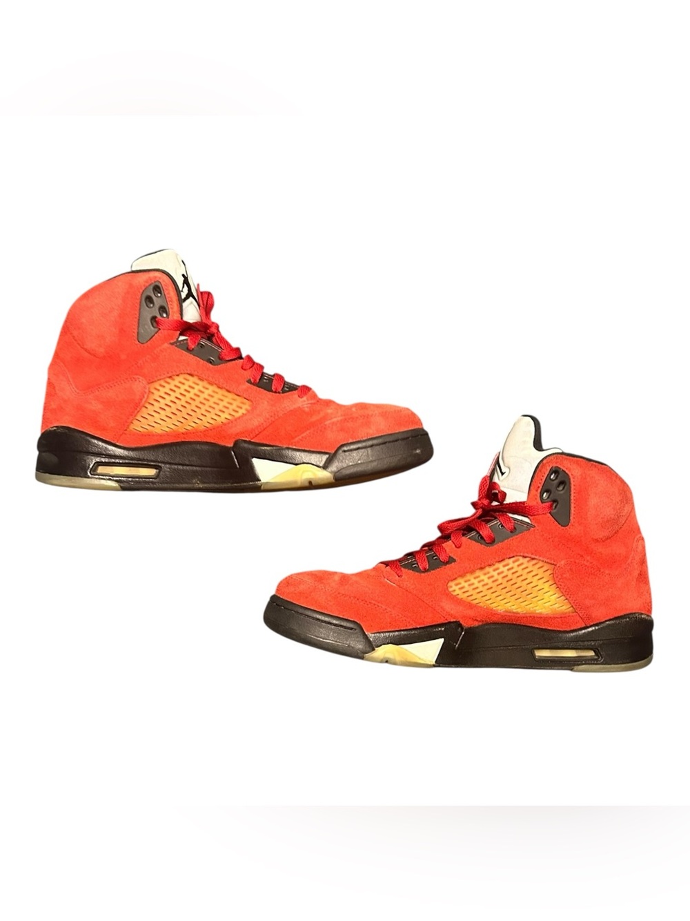 Nike Air Jordan 5 Retro Raging Bull Red Mens Size 12 Casual Shoes Sneakers - Picture 2 of 5